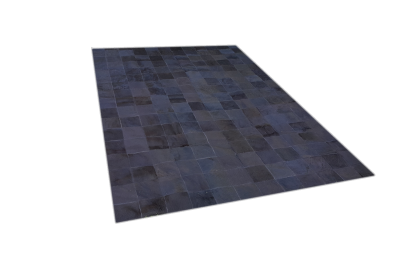 Black cowhide rug