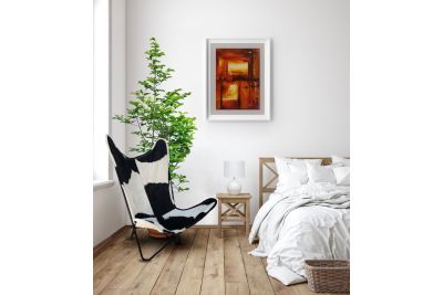 Butterfly 2020 black and white cowhide chair - black frame