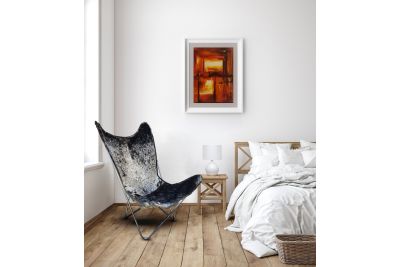 Butterfly 2020 salt & pepper cowhide chair - chrome frame