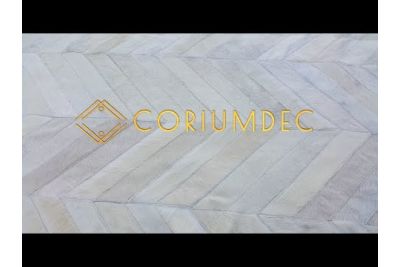 Tricolor River Cowhide Rug 