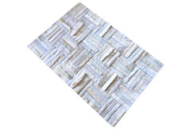 White stripes cowhide rug