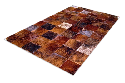 Shine brindle cowhide rug