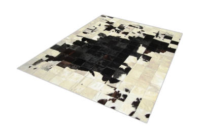Black and white Mapa cowhide rug