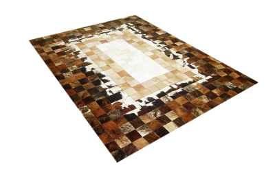 Earth cowhide rug
